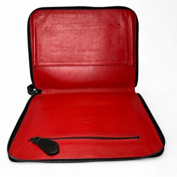 Christian Louboutin Black Leather Calfskin Spiked iPad Case/Wristlet - Picture 7 of 16